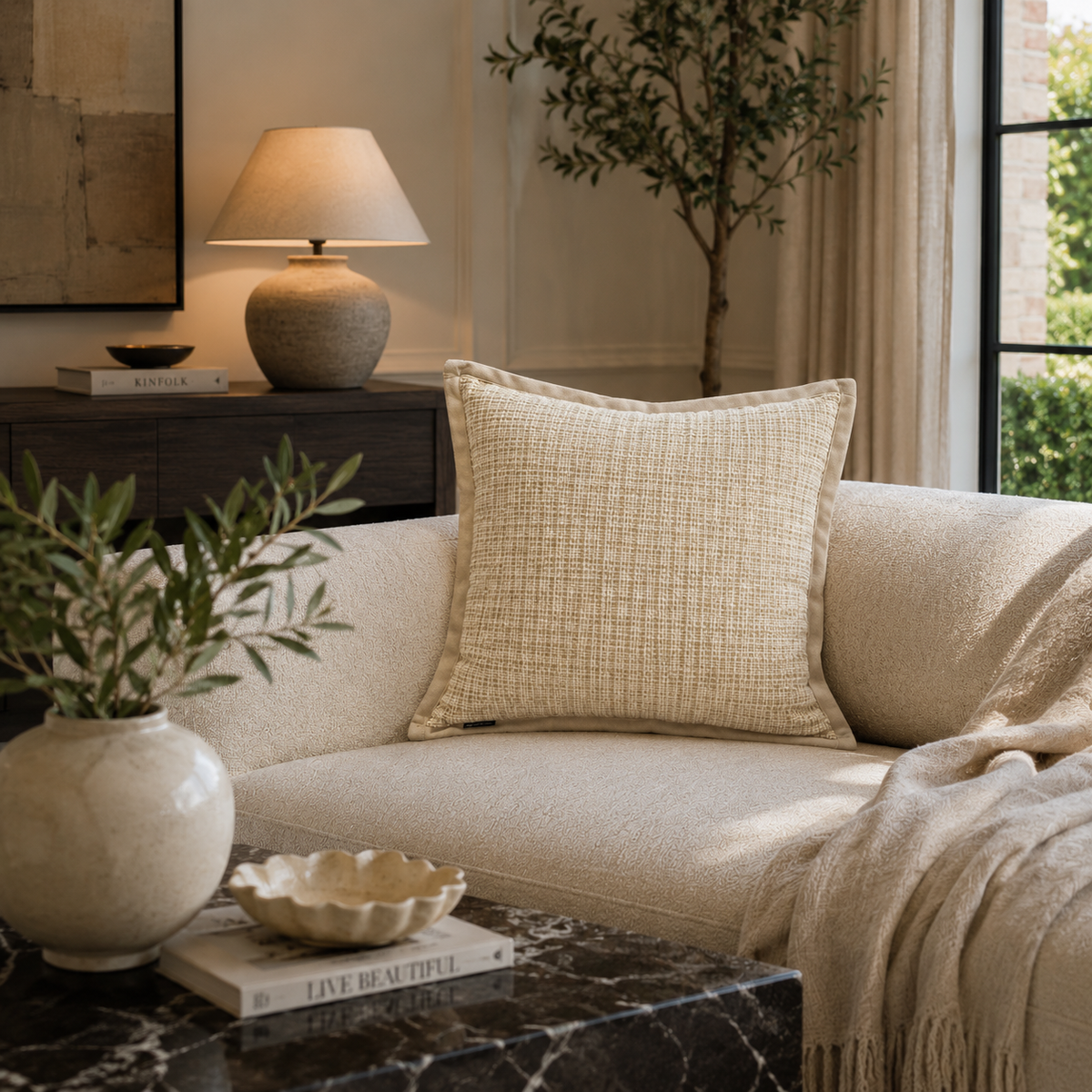 The Belgravia Textured Cushion