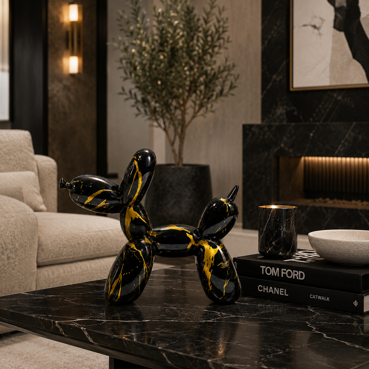 Monaco Balloon Dog Sculpture