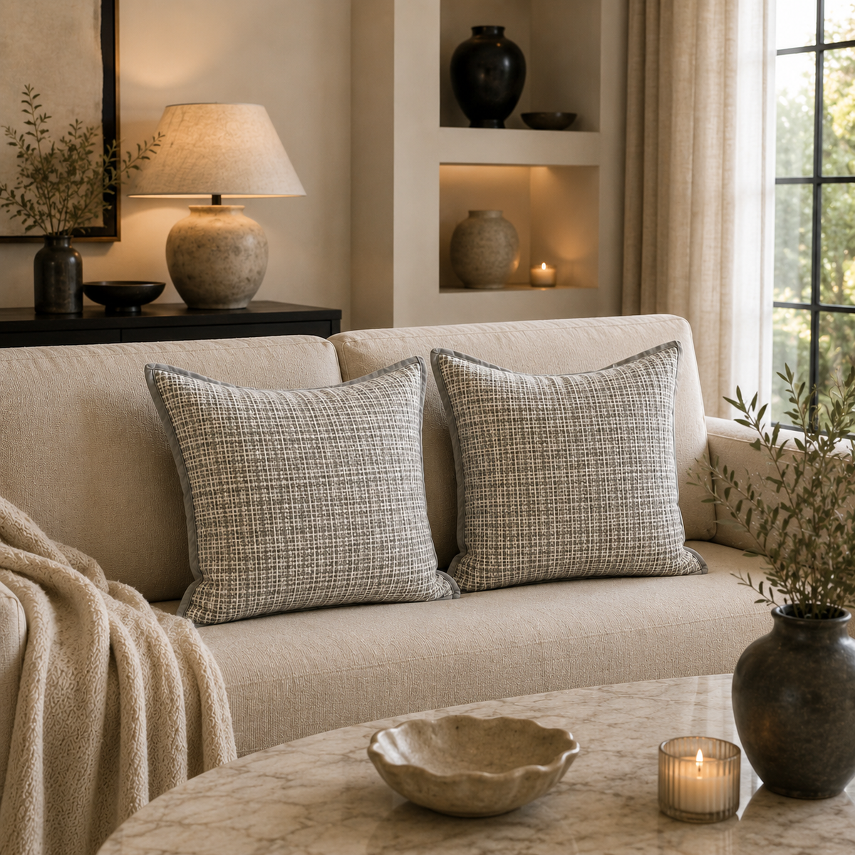 The Belgravia Textured Cushion