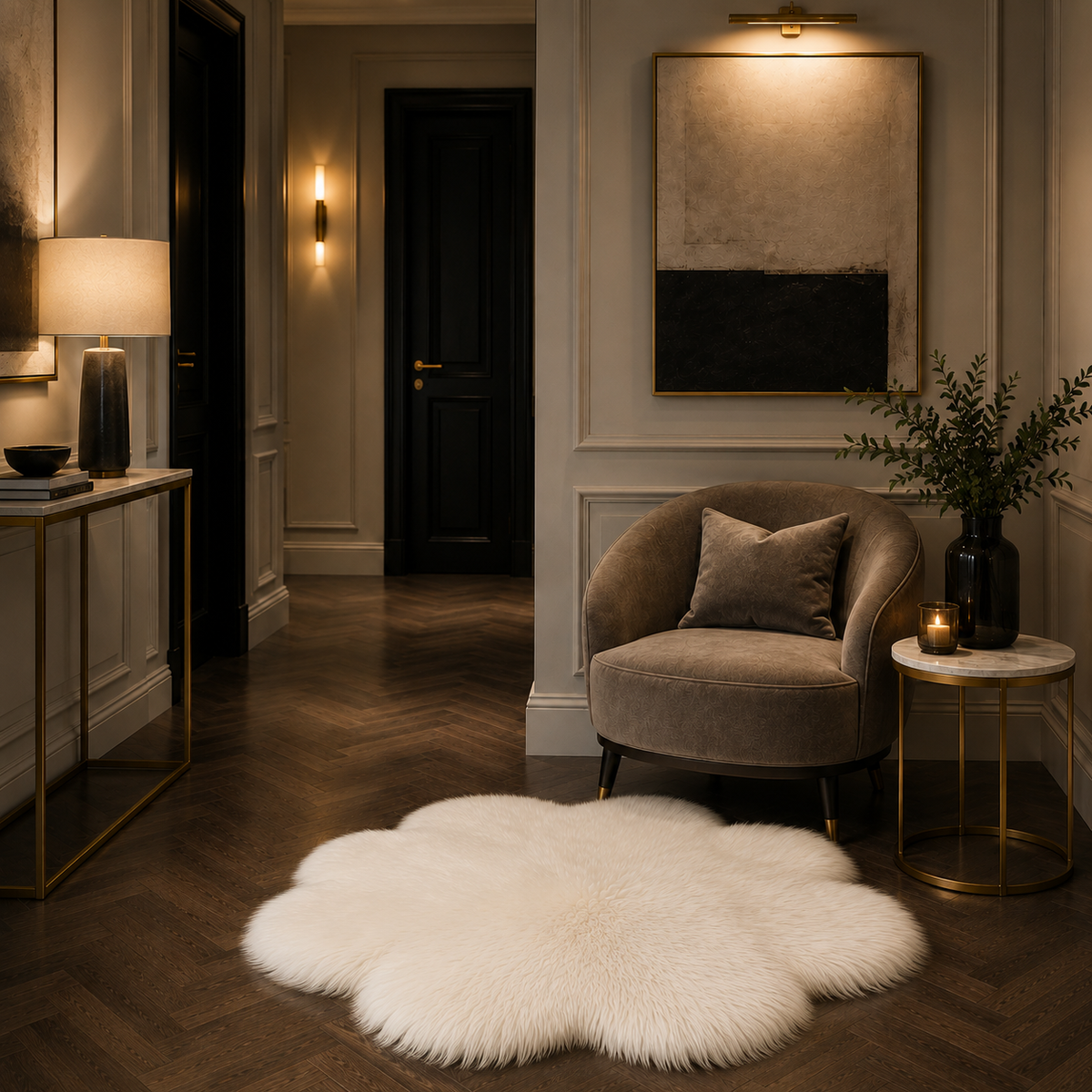 The Astoria Faux Fur Rug
