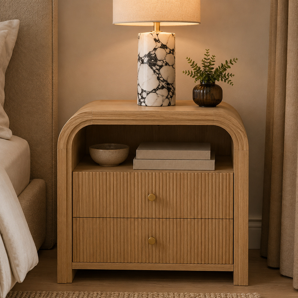 The Arc Bedside Table Duo